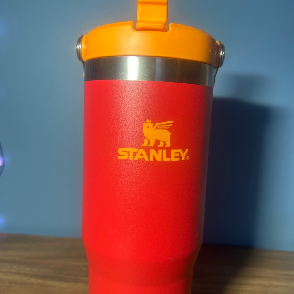 Stanley Red and Orange Travel Mug